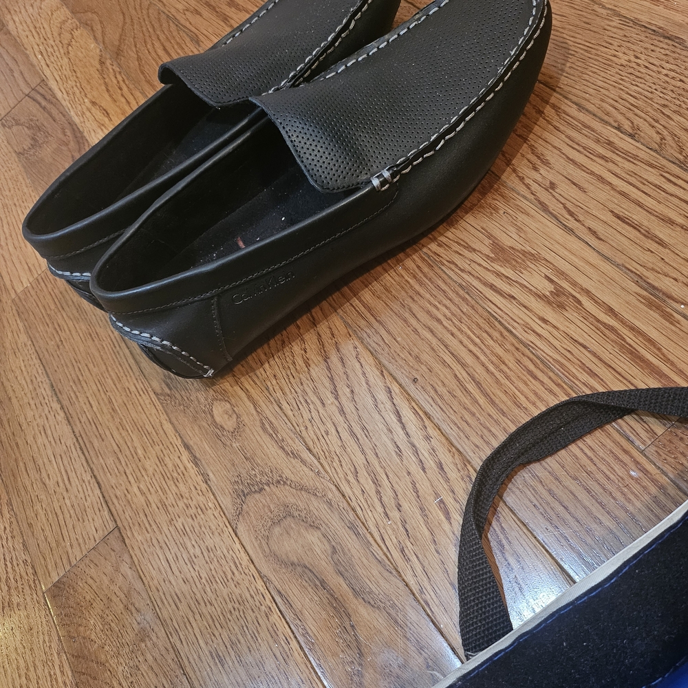 Calvin Klein Black Slip-On Loafers
